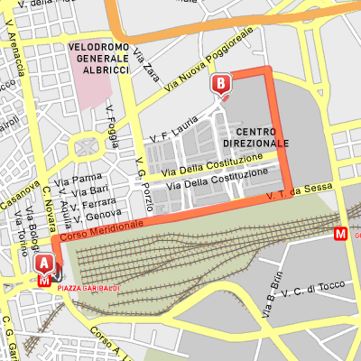 Mappa dalla Stazione Ferroviaria